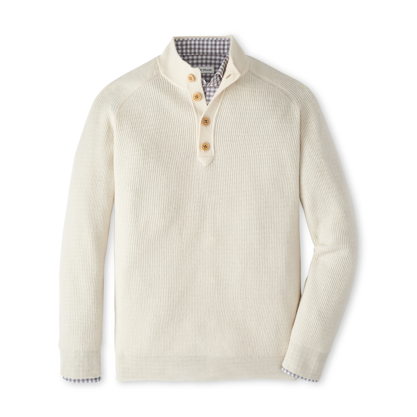 Brant Button Mock Sweater (Winter Ivory)