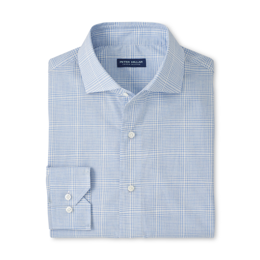 Urbino Italian Poplin Sport Shirt (Iris Mist)