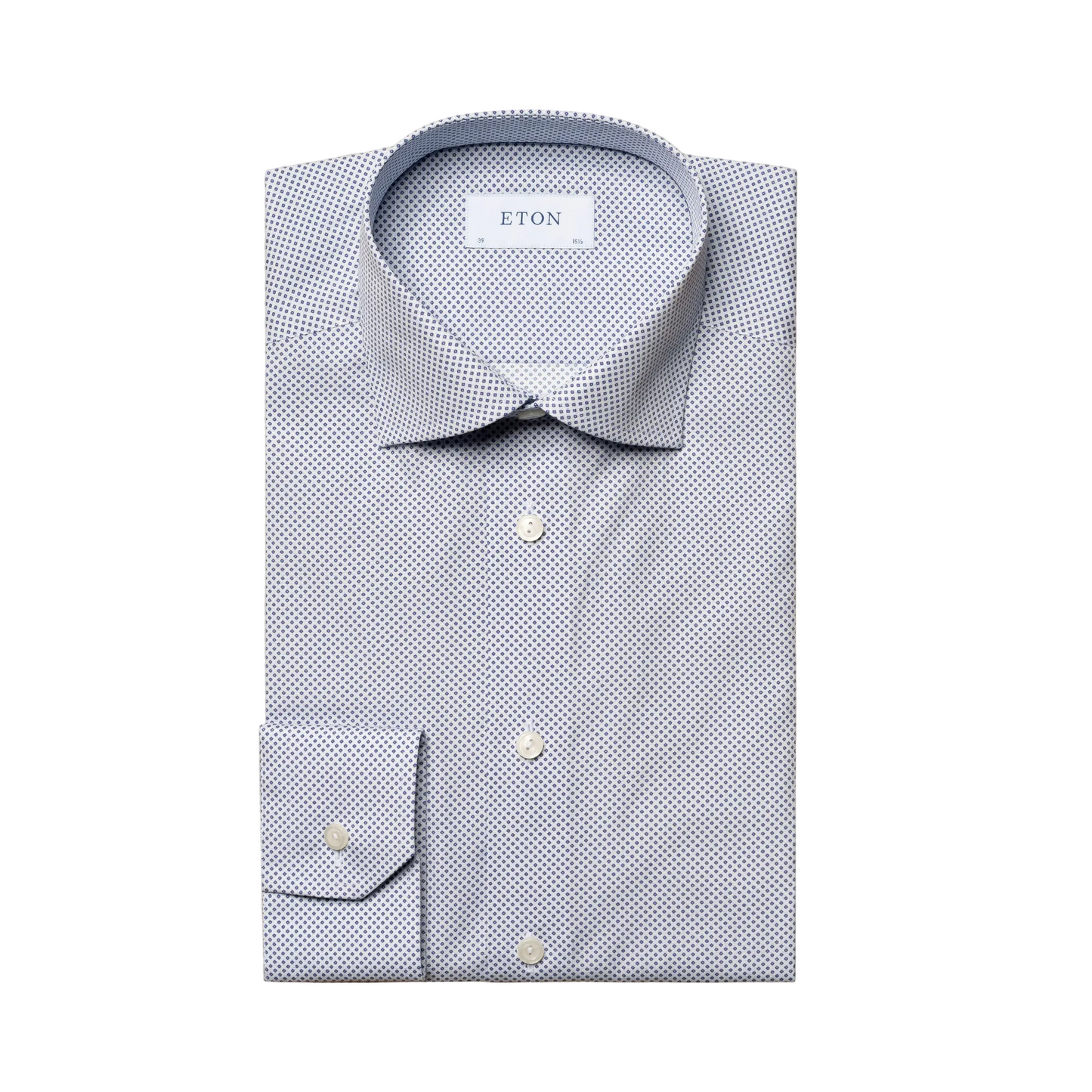 Eton Micro Print Shirt (Dark Blue)