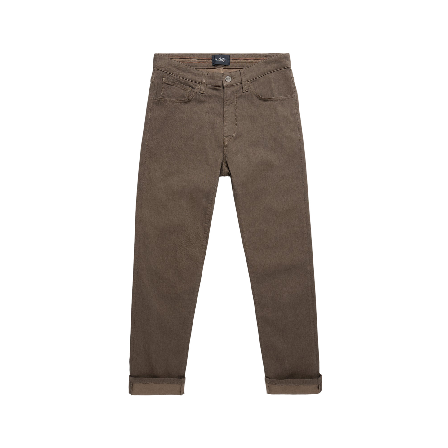 Courage Straight Leg Pants (Coffee Diagonal)
