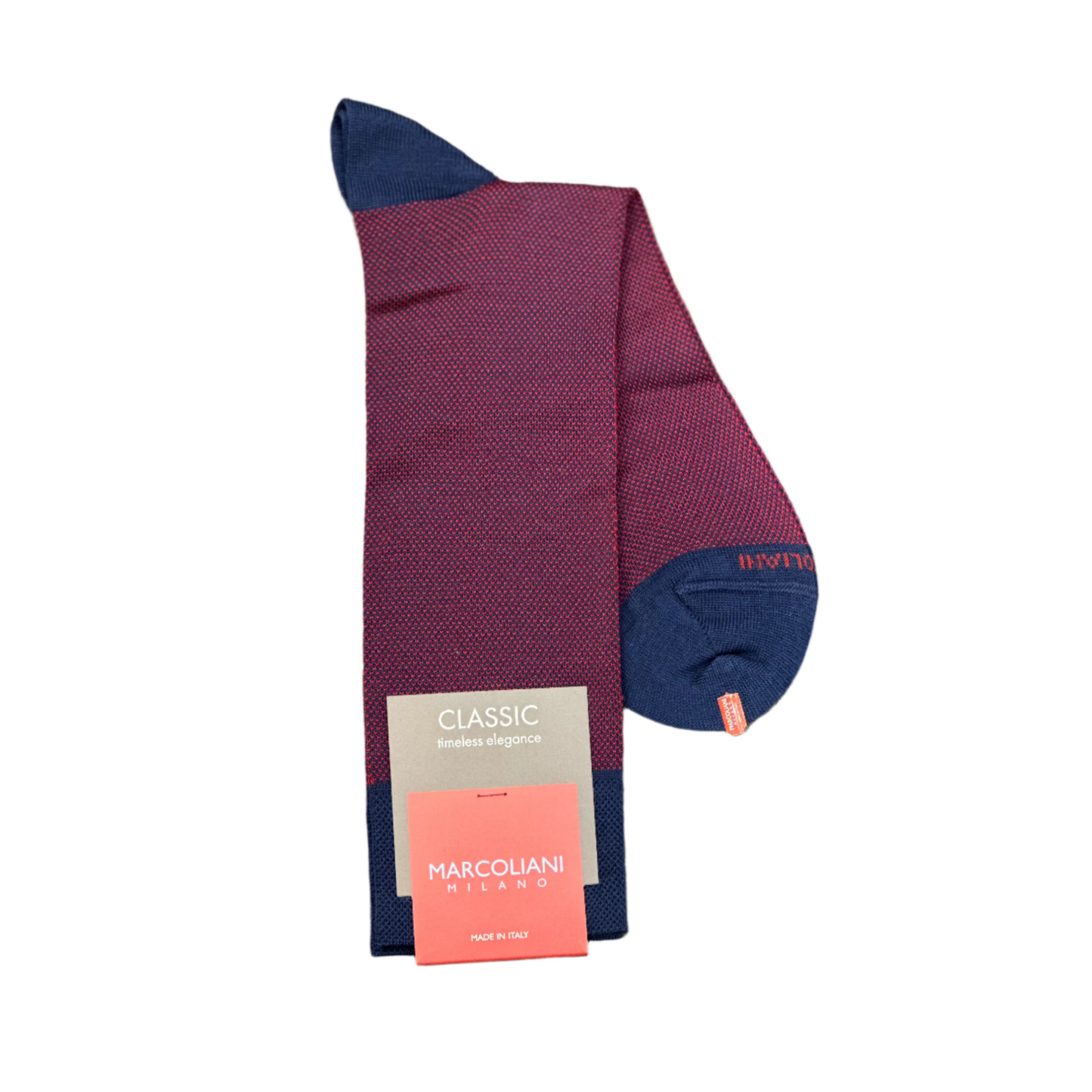 Birdseye Socks (Blue Red)