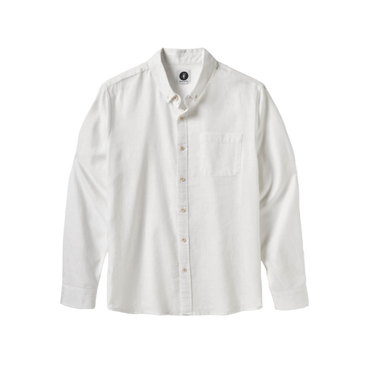 Breezeway Long Sleeve Shirt (Washed White)