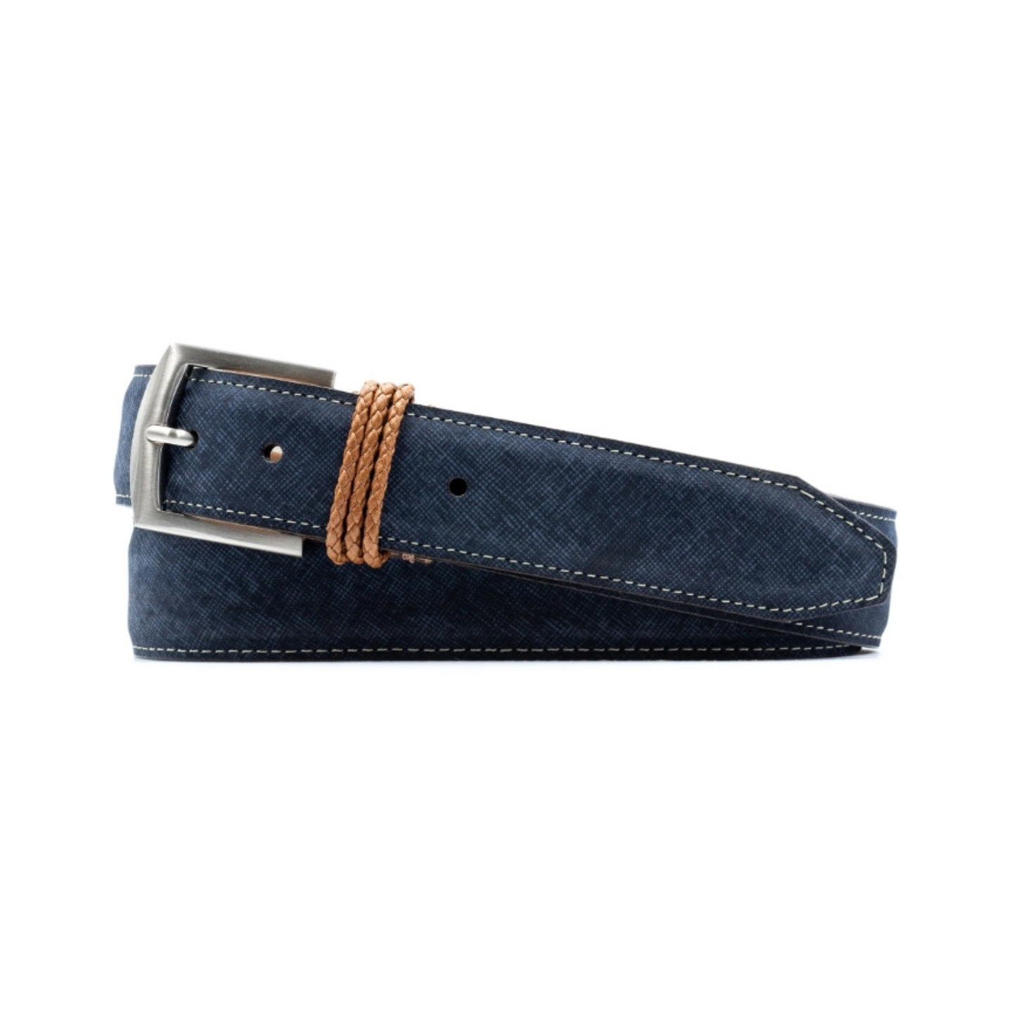 Bermuda Braid Nubuck Belt (Navy)