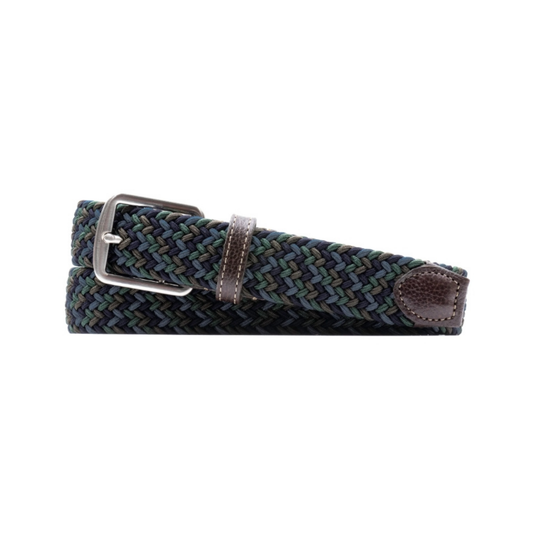 Newport Woven Italian Rayon Elastic Belt (Dusk Multi)