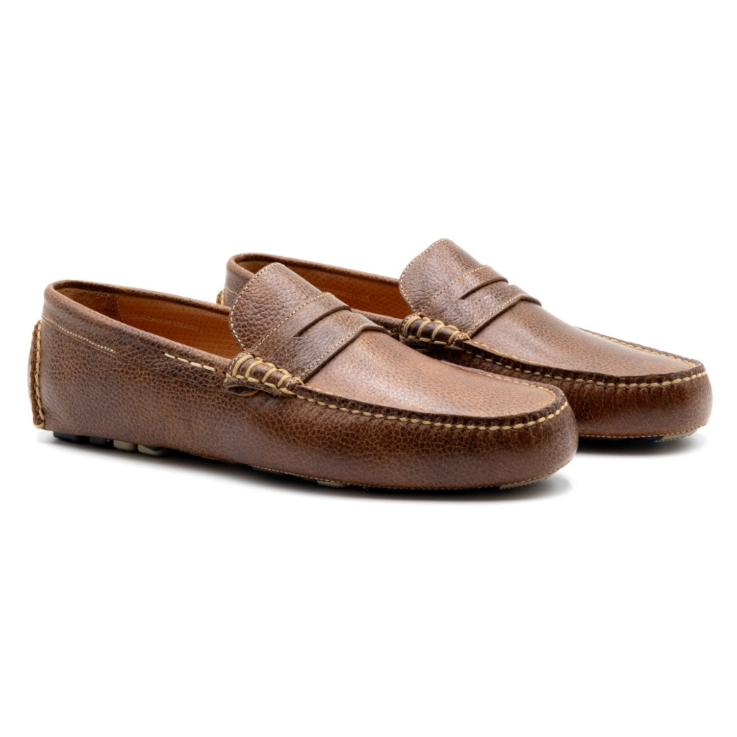 Monte Carlo Water Buffalo Penny Driving Loafers (Oak)