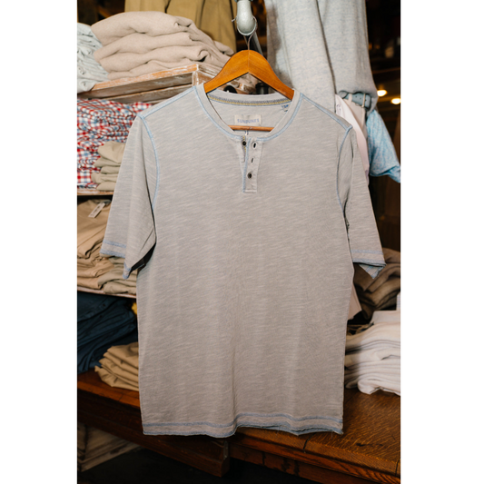 Sundunes Short Sleeve Henley (Grey)