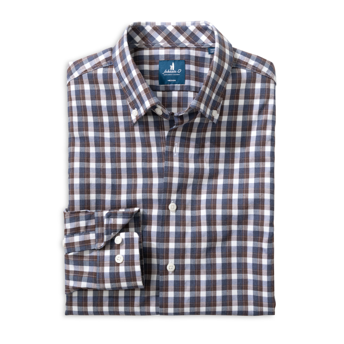 Natural Performance Button Down Shirt - Oak Bluffs Plaid (Lake)