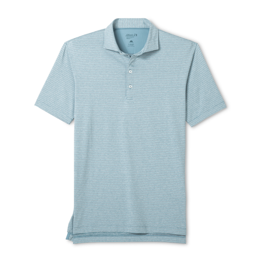 Performance Jersey Polo - Michael Stripe (Carbon Navy)