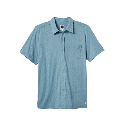 Havana Cotton Button Up (Sea)