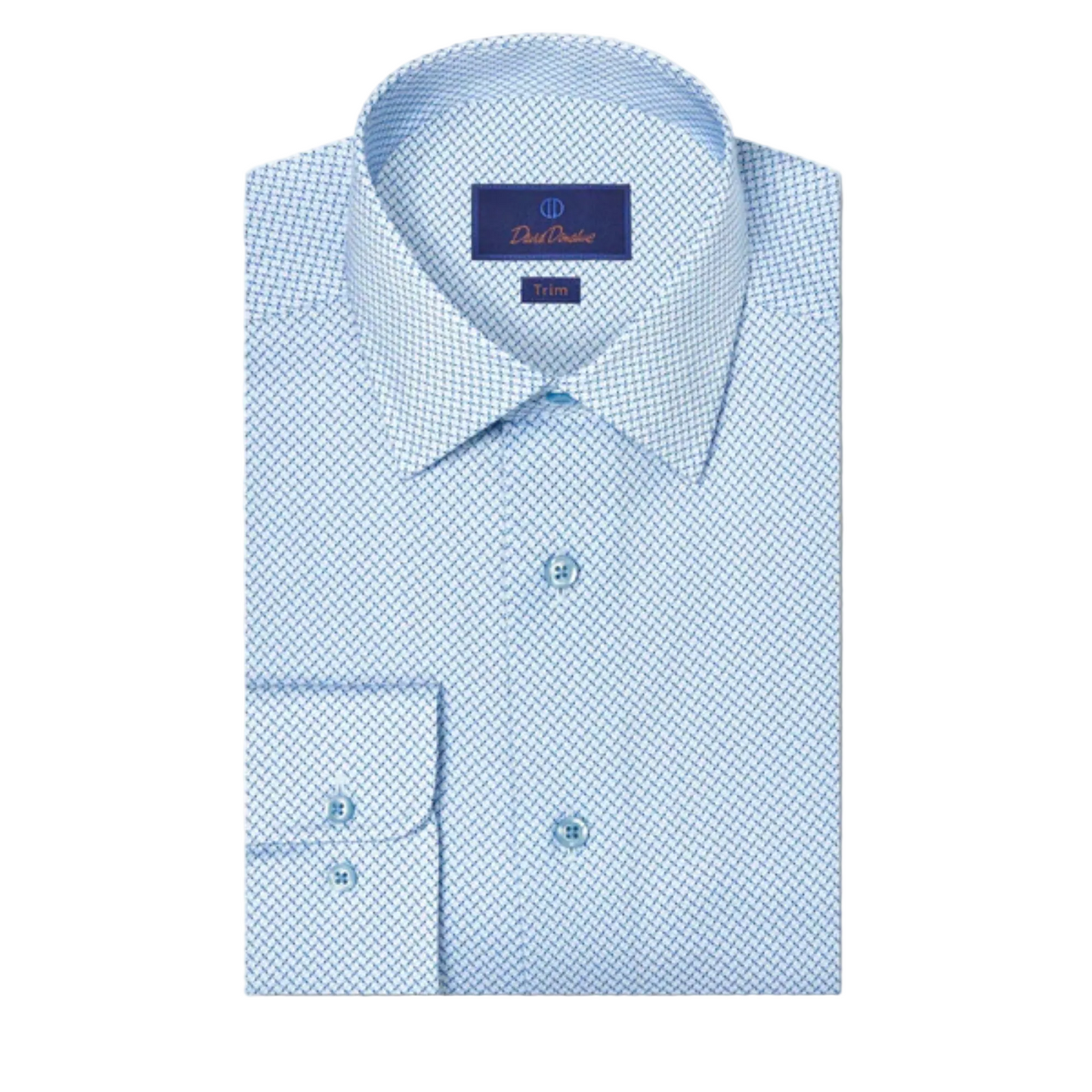 Sky Geometric Print Dress Shirt