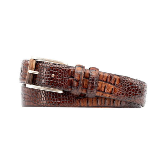 Hadley Baby Hornback Alligator Grain Belt (Whiskey)