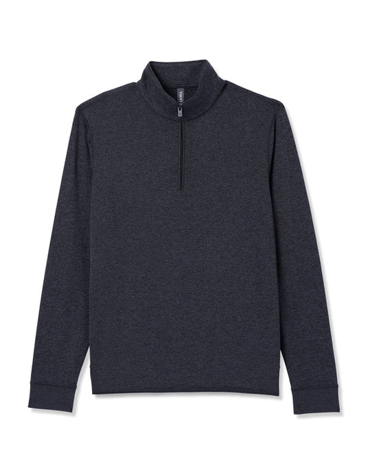 Ponto Half Zip Mock Neck (Charcoal Heather)