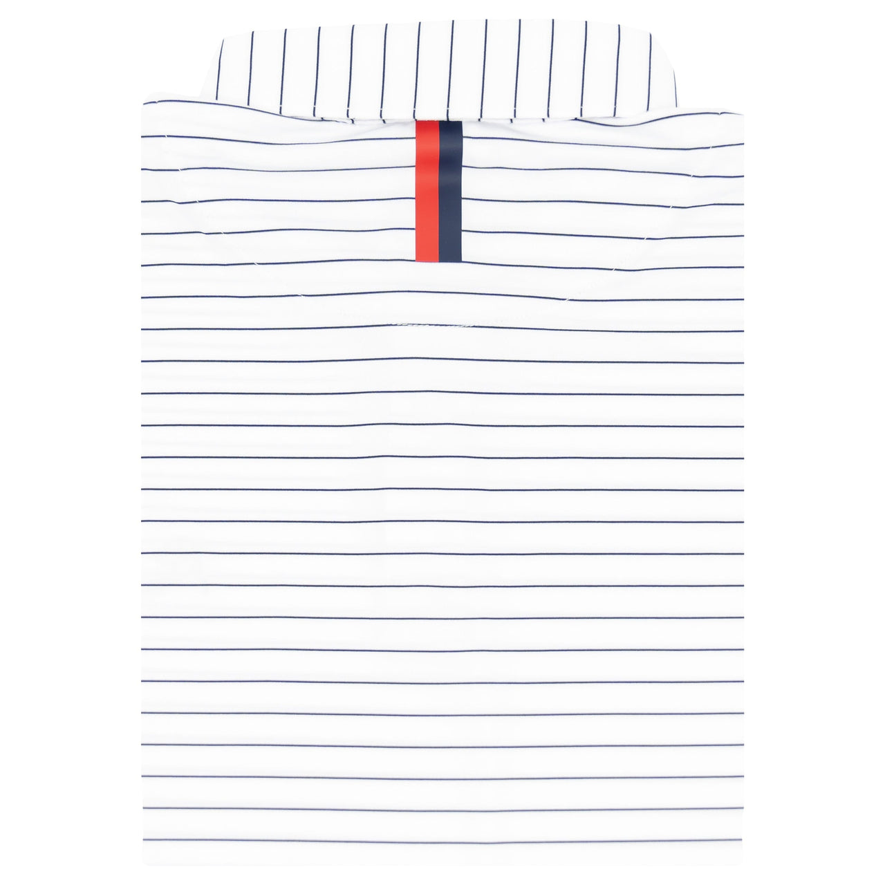The Captain Stripe Polo (White/Fleet Navy)