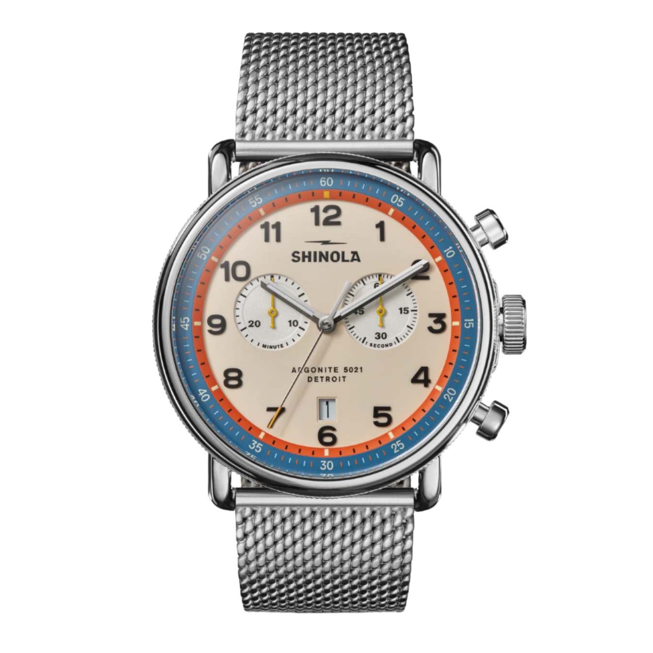 Canfield C56 Chronograph Watch 43MM - Cream
