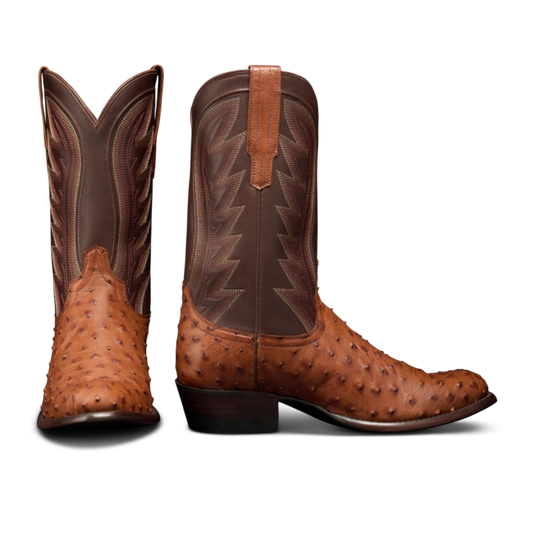 Wyatt II Boot - Pecan Ostrich