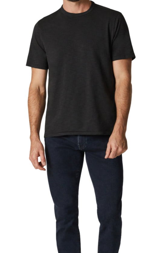 Slub Crew Neck T-Shirt (Black)