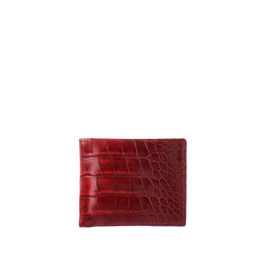 Classic Wallet No. 101 (Burgundy Alligator)