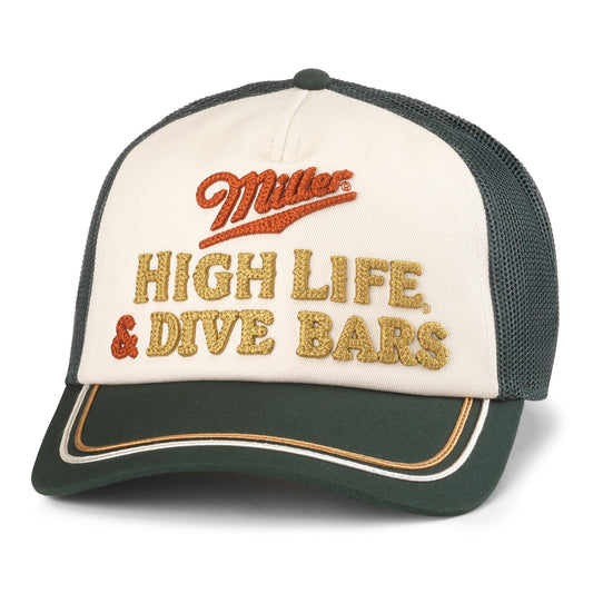 Radler Hat - Miller High Life (Dark Green/Ivory)