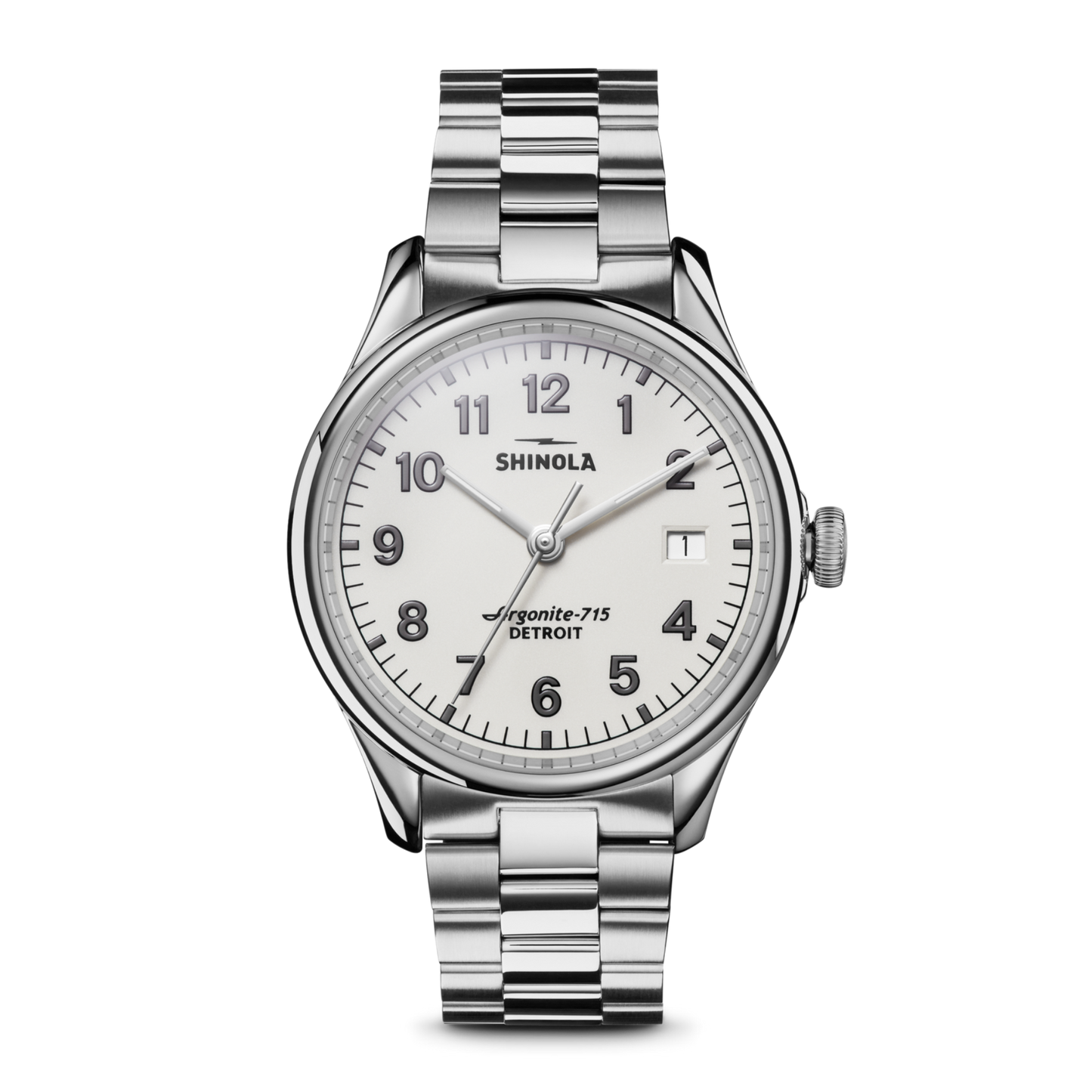 Vinton Watch 38mm - Silver Bracelet (Alabaster)
