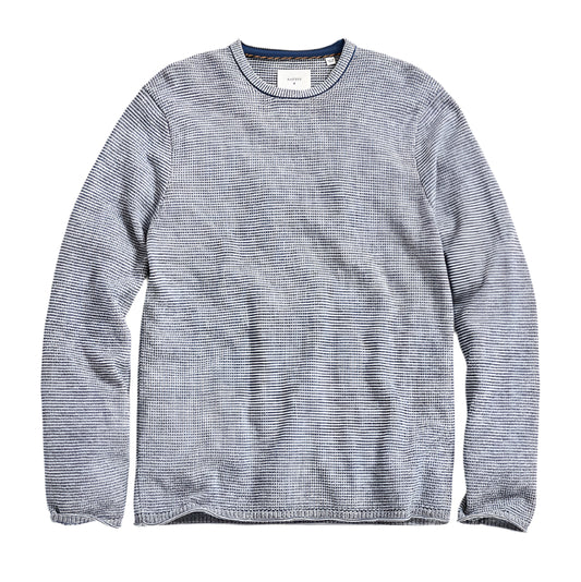 Tuck Stripe Crew (Dark Denim)