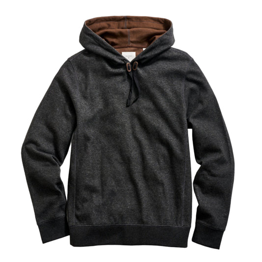Rib Hoodie Pullover (Black)