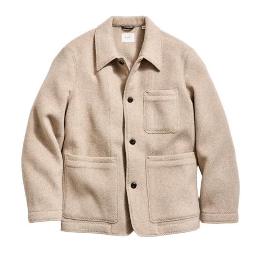 Felted Wool Chore Coat (Dove Heather)