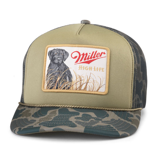 Mallard Foamy Hat - Miller High Life (Olive)