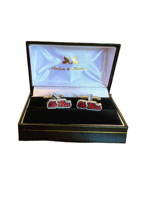 Ole Miss Script Cufflinks