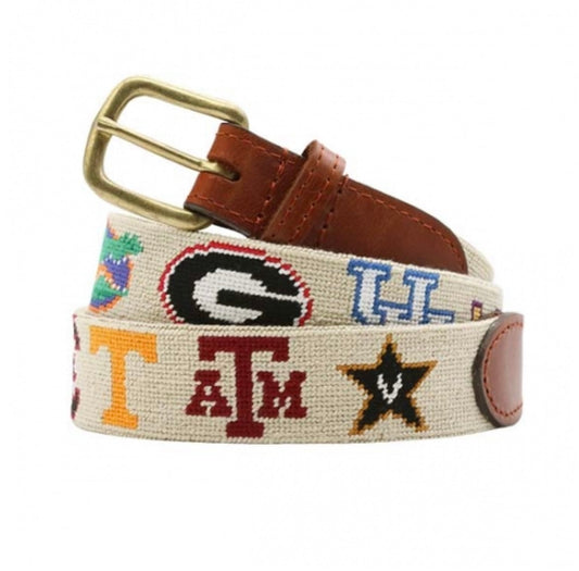 SEC Needlepoint Belt (Pre-2024 Football Season)