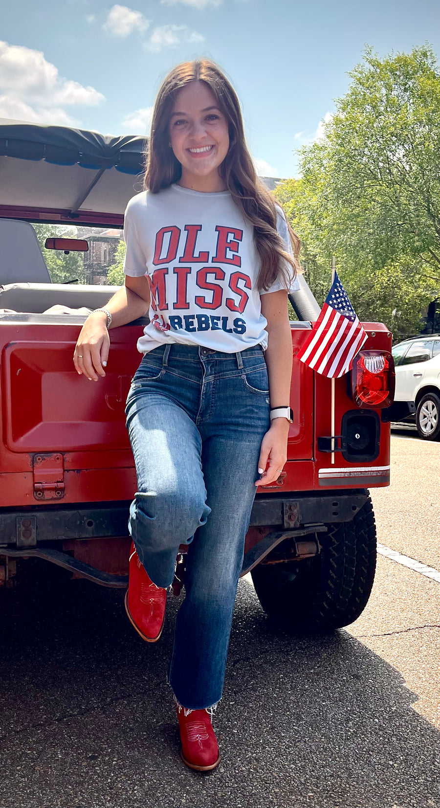 OLE MISS POWDER BLUE S/S