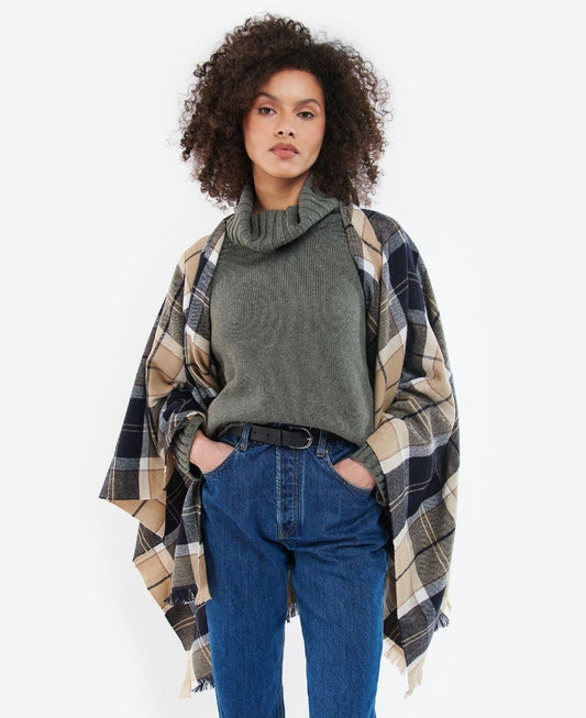 STAFFIN ROSEWOOD TARTAN SERAPE
