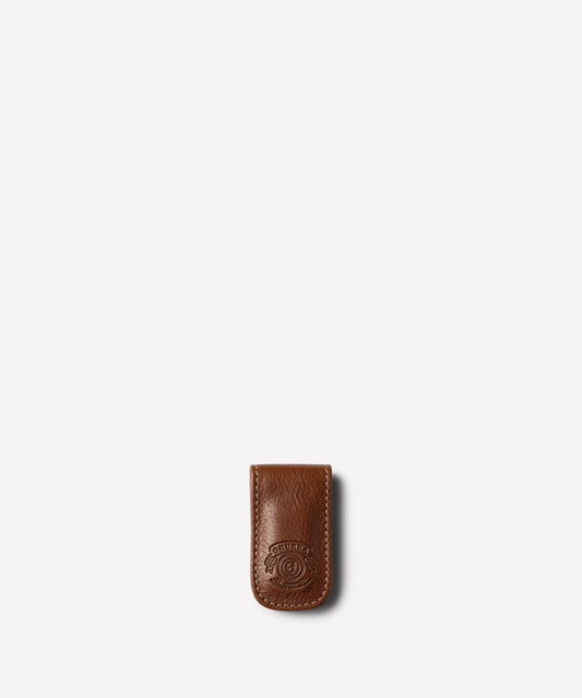 Magnetic Money Clip No. 134 (Vintage Chestnut Leather)