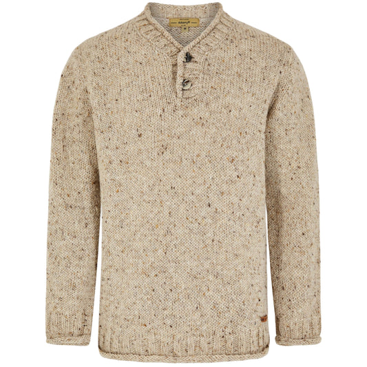 Taylor Irish Knit Donegal Sweater (Stone)