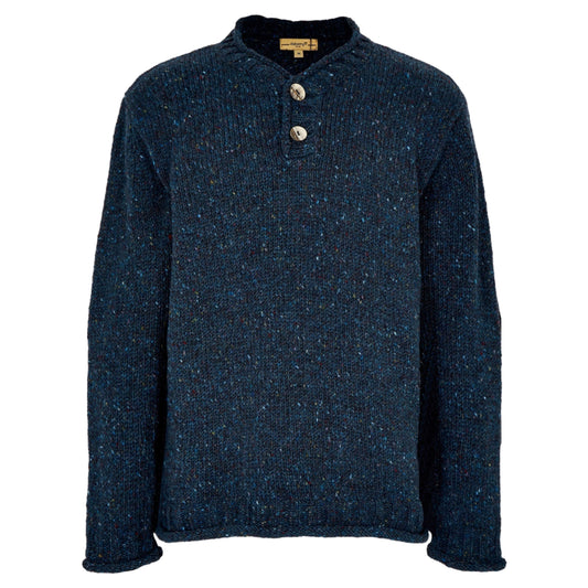 Taylor Irish Knit Donegal Sweater (Navy)
