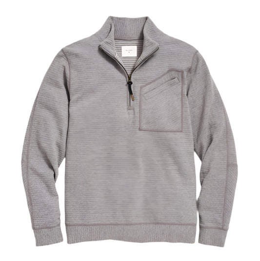 Quilted Half Zip (Medium Grey)