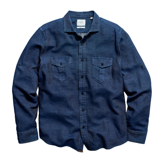 Cotton Dobby Scout Shirt (Carbon Blue)