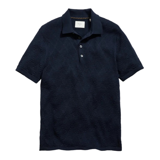 Diamond Sweater Polo (Carbon Blue)