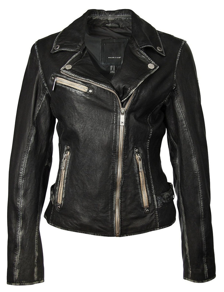 SOFIA BLACK LEATHER JACKET