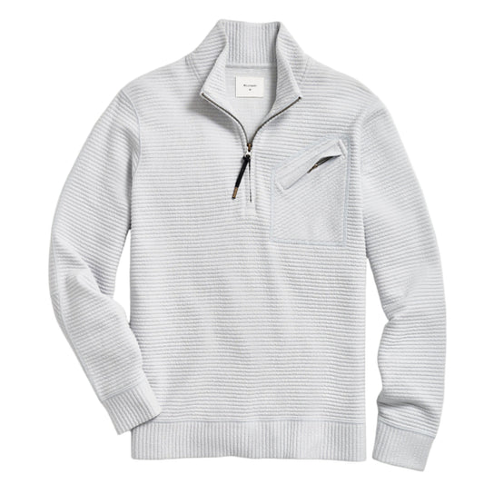 Quilted Half Zip (Beach Blue)