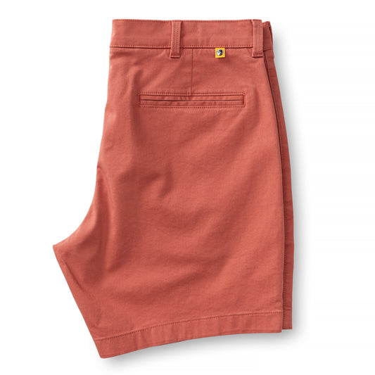 7" Gold School Chino Short (Faded Red)