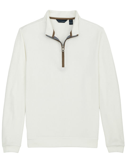 Stretch Heather Fleece Pullover (Winter White)