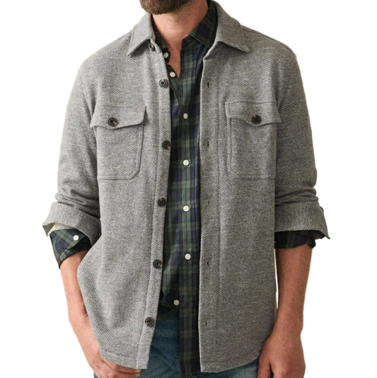 Inlet Knit CPO (Medium Grey Melange)