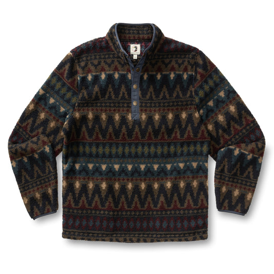 Pineview Fleece 1/4 Snap Pullover (Navy)