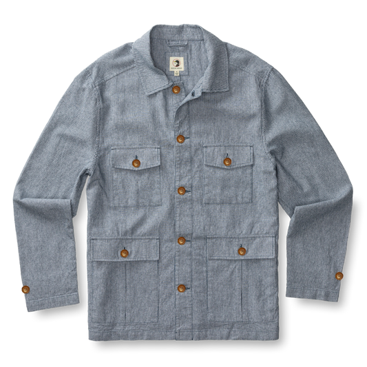Rutledge Safari Jacket (Mallard Blue Shorewood Stripe)