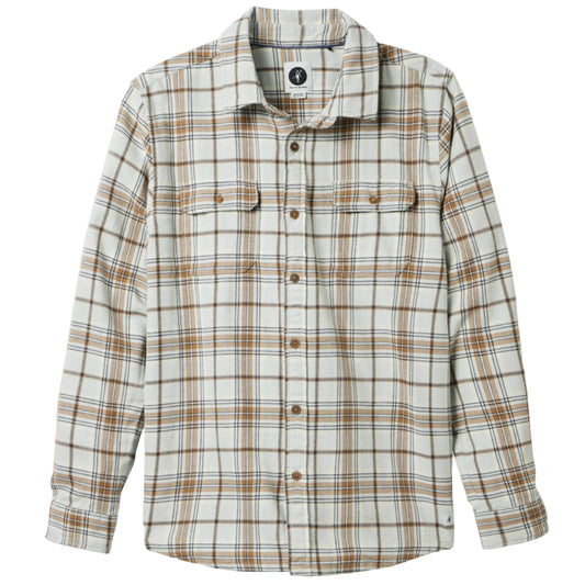 Adler Long Sleeve Flannel Shirt (Salt)