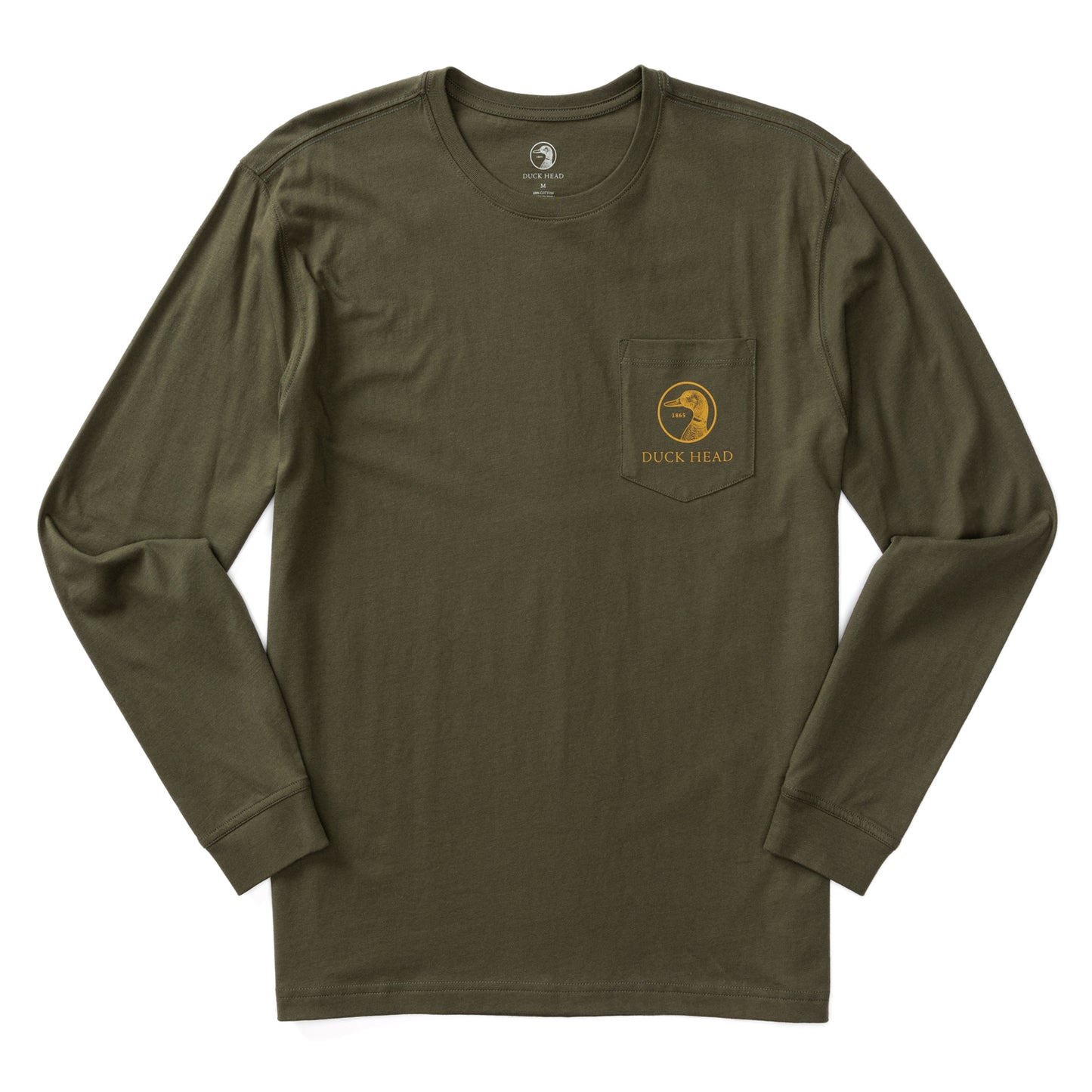 Long Sleeve Flying Mallard T-Shirt (Dark Forrest Green)