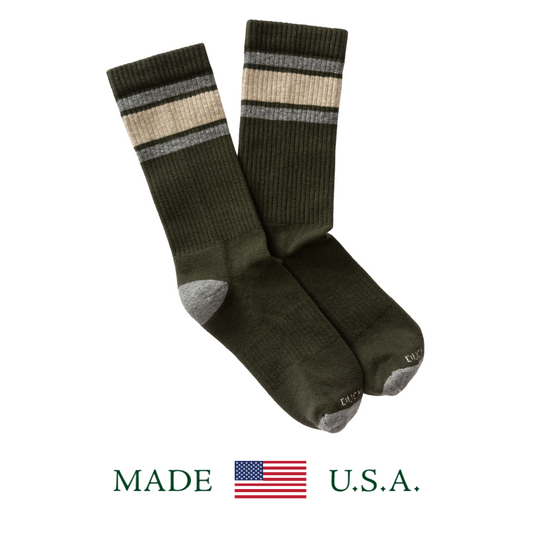 DH Striped Socks (Olive)