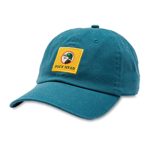 Embroidered Canvas Hat (Stormy Blue)
