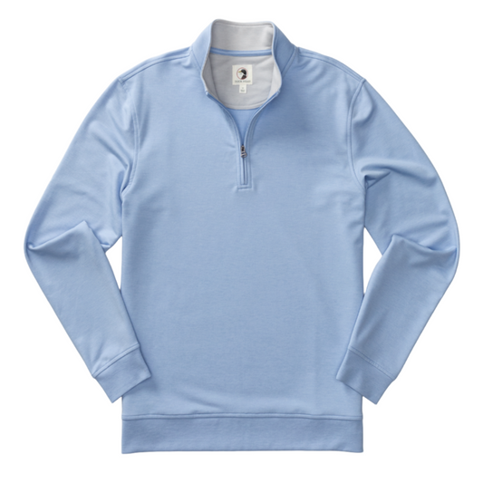 Dunmore Performance ¼ Zip Pullover (Serenity Blue Heather)