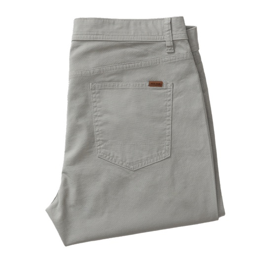 Classic Fit Pinpoint Canvas Five-Pocket (Limestone Gray)